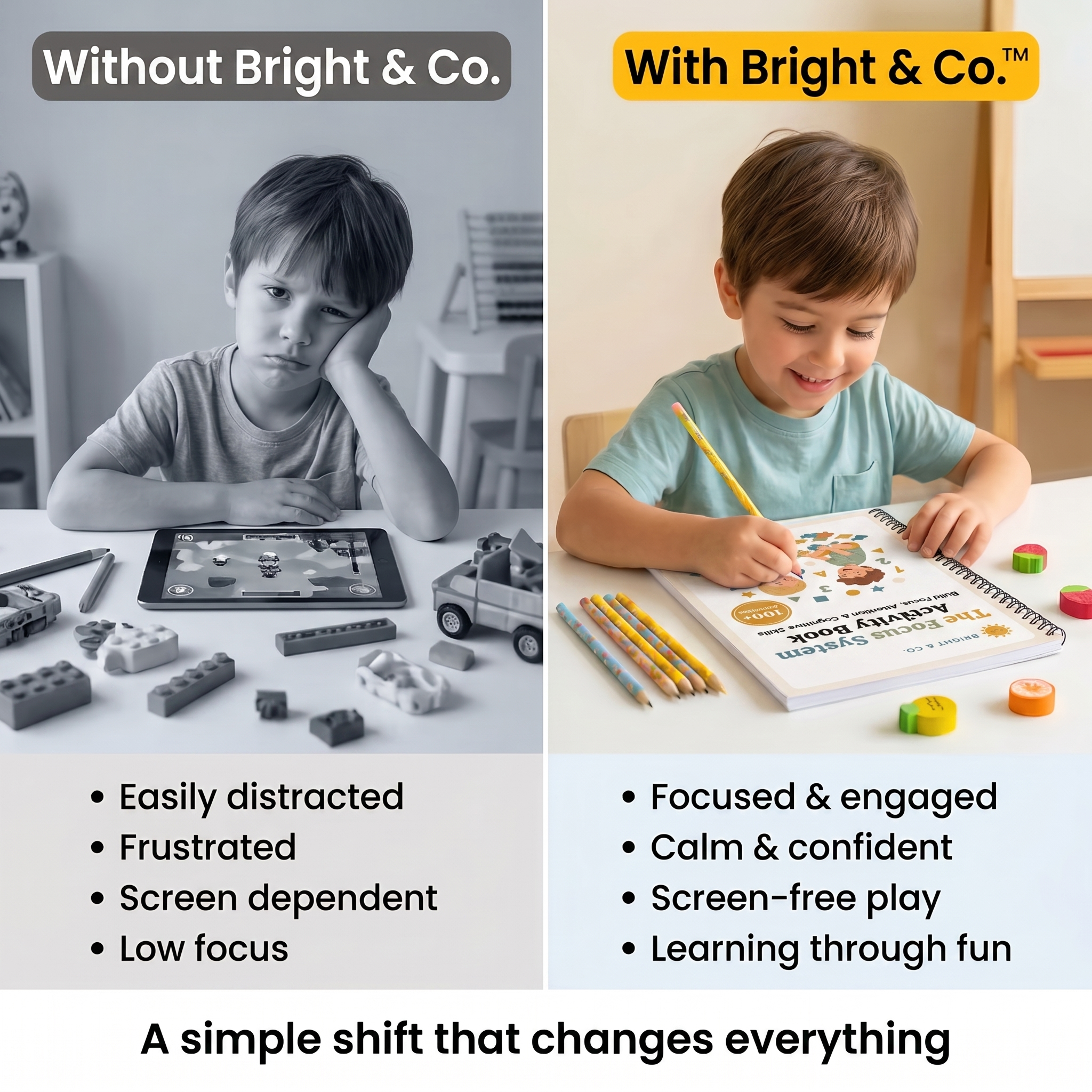 Bright & Co™ +100 Activities to Boost Attention, Focus, and Learning